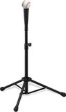 Relaxdays batting tee, voor honkbal & softbal, hoogte verstelbaar, 72-121 cm, swing oefenen, slagpaal baseball, zwart