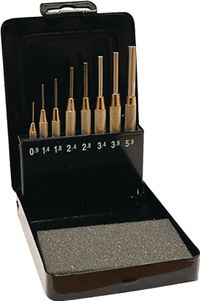 tecwerk Splinter Remover Set 8-piece 0.9-5.9 mm with Guide Sleeve Metal Cassette