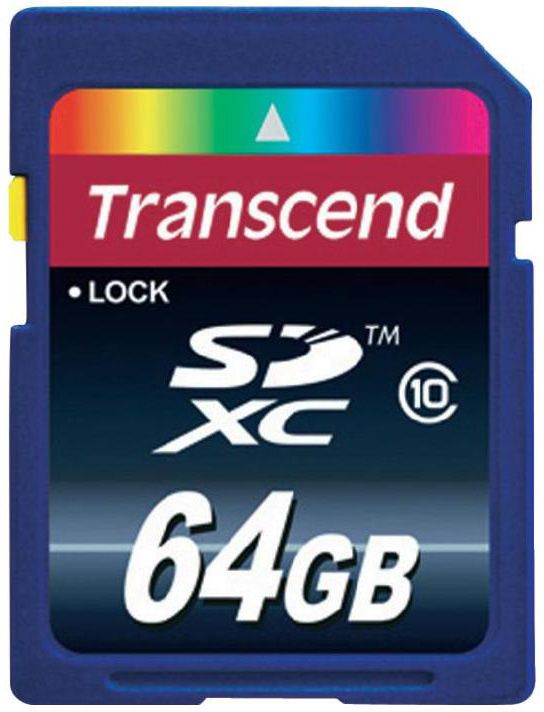Transcend 64GB SDXC Class 10 Geheugenkaart