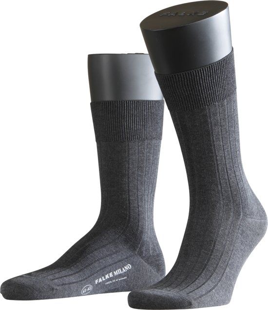 Falke Milano Fil D'Ecosse Herensok 14683 - 47/48 - Grijs