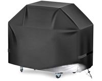 Housse de barbecue imperméable - 145x61x117 cm - Oxford - Noir