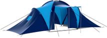 Prolenta Maison Exclusive - Tente de camping en toile pour 9 personnes, bleu foncé et bleu