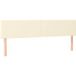 Maison Exclusive - Tête de lit crème 200x5x78/88 cm similicuir
