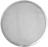 FM Professional Bakplaat van aluminium, rond, geperforeerd of rond, voor het bakken, koelen en ontdooien van levensmiddelen, 35 x 35 x 0,3 cm, 1 stuk