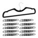 Merkloos Relaxdays Kledinghangers Fluweel - Set van 50 - Ruimtebesparend - Antislip - Zwart