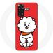 Maniacase Hoesje voor Xiaomi Redmi Note 11 4G BTS Bangtan Boys BT21 RJ van Jin Rode Achtergrond