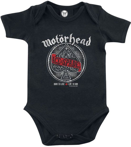 Motörhead Metal-Kids - Red Banner Body zwart Katoen