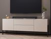 JUKAMI Meuble TV-HiFi 2 portes 2 tiroirs cachemire