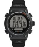 Timex Triathlon TW5M66900 Horloge - Siliconen - Zwart - Ø 44 mm