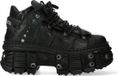 New Rock M-WALL106-S25 Unisex Laars - Zwart - Imitatieleer/Leer - EU44