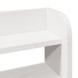 VidaXL Bedframe Wit 135x190 cm Massief Grenenhout