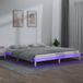 Maison Exclusive - Lit en bois massif avec éclairage LED, blanc, 180x200 cm
