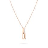 Liebeskind Berlin LJ-1470-N-45 IP halsketting roségoud, 45 cm, Roestvrij staal, Zirkonia