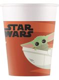 Procos Star Wars 93481 papieren bekers, Mandaloriaans, 200 ml, 8 stuks