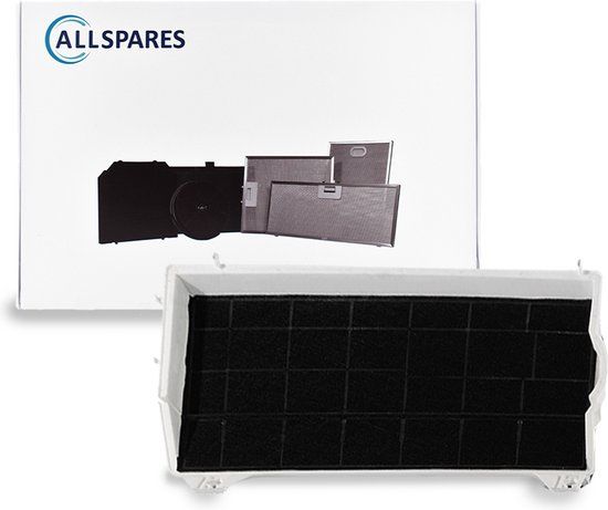 AllSpares Koolstoffilter voor afzuigkappen geschikt voor Bosch 00460736/460736 / DHZ1100 / Siemens LZ11000 en Neff Z5110X3 (430x270x42mm)
