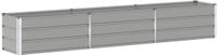 vidaXL Plantenbak lichtgrijs 290 x 50 x 45 cm gegalvaniseerd staal