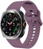 By Qubix - smartwatch bandje - Compatible Samsung bandje - Solid color siliconen band - Pastel paars - Geschikt voor Samsung Galaxy Watch Ultra / Ultra 2 - 47mm