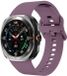 By Qubix - smartwatch bandje - Compatible Samsung bandje - Solid color siliconen band - Pastel paars - Geschikt voor Samsung Galaxy Watch Ultra / Ultra 2 - 47mm