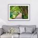 Affiche - Paysage Chemin - 50x70 Cm - Bordure Noire