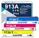 Cartouches d'encre compatibles HP 913A (pack de 3)