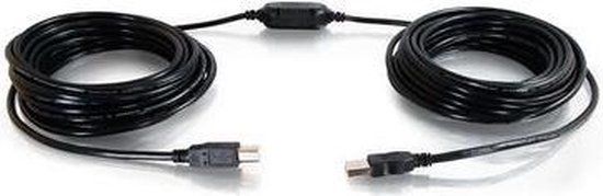 CablesToGo 38998 USB-kabel 12 m USB 2.0 USB A USB B Zwart