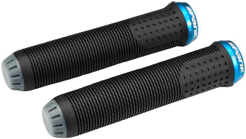 Spank Spike 30 Lock-On Handvaten - black/blue