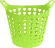 Excellent Houseware Flexibele wasmand - groen - 26 liter - kunststof - 40 x 42 cm