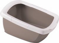 Imac Siège de toilette gris drôle de chat drôle de gris 62x49,5x33 cm