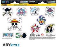 Merkloos / Sans marque Abysse Corp ONE PIECE - Skulls - Set of 2 boards of stickers