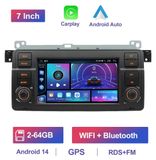 BMW E46 (1998–2006) Autoradio - 17,8 cm Écran tactile - Android 13 - 2 Go RAM - 64 Go Stockage - CarPlay & Android Auto