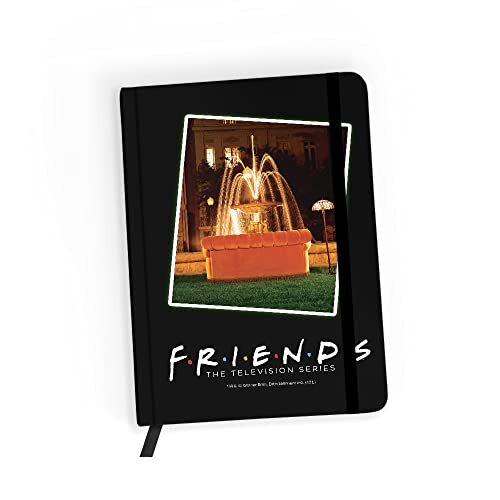 ERT GROUP Sp. z o.o. Sp.k. ERT GROUP Original et sous licence officielle de carnet Friends, motif Friends 021 black, avec papier ligné, A5