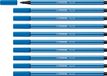 STABILO Pen 68 Premium Viltstift Ultramarijn Blauw Doos 10 stuks