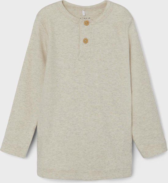 NAME IT NMMKAB LS TOP NOOS Jongens T-shirt - Maat 86 - Peyote Melange