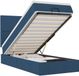 vidaXL - Ottoman bed met matras en LED's - 80x200cm - stof - blauw