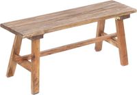 Merkloos Rustieke Opvouwbare Houten Bank - Massief Gerecycled Hout - 35.5x15.5x10