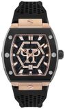 Philipp Plein The Hexagon Phantom PWPUA0124 Horloge - Siliconen - Zwart - Ø 43 mm