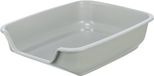 OEM Nuno Grey Plastic Open Cat Litter Box for Small Cats and Kittens - 36 x 28 x 9 cm