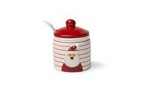 Excelsa Snowman suikerpot met lepel, keramiek, 250 ml