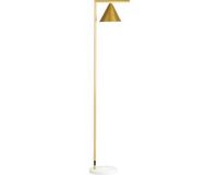 HOMCOM Staande lamp Staal 35x26x153cm Goud
