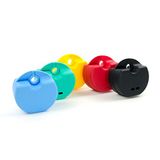 StellaPlast SP-221054gelb Retainer box met kliksluiting voor veilige opslag van orthodontische apparaten, bijtspalken/protheses, 5,0 cm x 7,7 cm x 4,0 cm