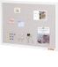 VEVOR Prikbord Wit Kurkbord Linnen Opbouw Wandmontage 762x508 mm