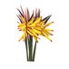 Middelgrote Paradijsvogel Middelgrote paradijsvogel 50 cm, kunstbloemen buiten UV-bestendig, vervaagt niet valse plastic planten, bloemsteel 5 mm, kunstbloemplanten klein bloemstuk voor thuiskantoor, 8 stuks (geel)