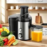 NONE Groente- en fruitpersmachine 600W, centrifugaalpers van roestvrij staal