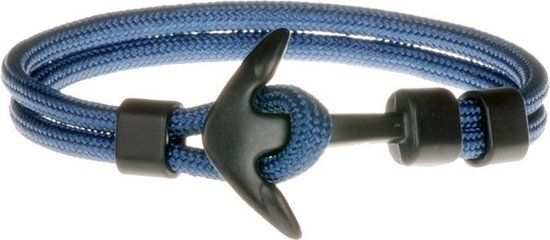 LGT JWLS LGT Jewels Anker armband Zwart Blauw