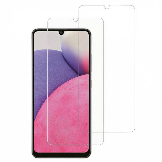 Accezz Screen Protector - Geschikt voor Samsung Galaxy A33 - 2 Pack Glass Screenprotector