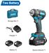 StarTech Accuboormachine met slagfunctie - Elektrische slagmoersleutel - 580 Nm koppel - 18 V - Borstelloze motor - 3000 omwentelingen per minuut - 1,27 cm vierkant opname - 2 accu's