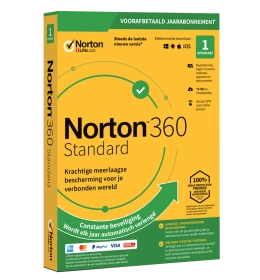 Norton 360 Standaard | 1 Apparaat - 1 Jaar | Windows - Mac - Android - iOS | 10 GB Cloud Opslag