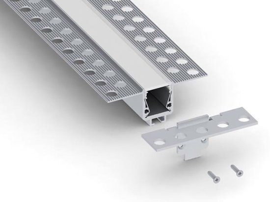 LEDsON Eindkap voor gipsplaatprofiel RSL15 US - Zilver - Aluminium - 1 st.