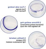 Boîtes de conservation sans marque avec couvercle - Set de 4 - Petite taille - Pour vinaigrette et plus - Boîtes de congélation résistantes au congélateur