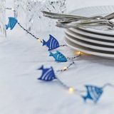 Sirius LED-lichtketting Selma Fish, blauw, 20 lampjes, werkt op batterijen